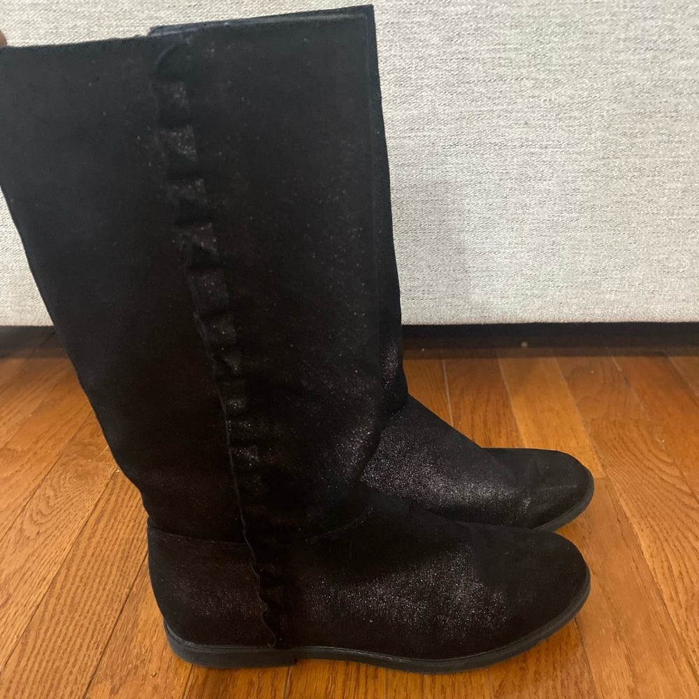 Girls Black Tall Boots